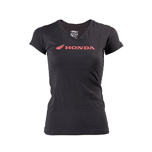 FACTORY EFFEX HONDA HORIZONTAL WOMENS T- SHIRT / BLACK (L)