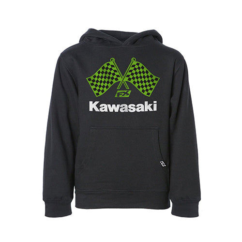 FACTORY EFFEX KAWASAKI FINISHLINE YOUTH PULLOVER / BLACK XL