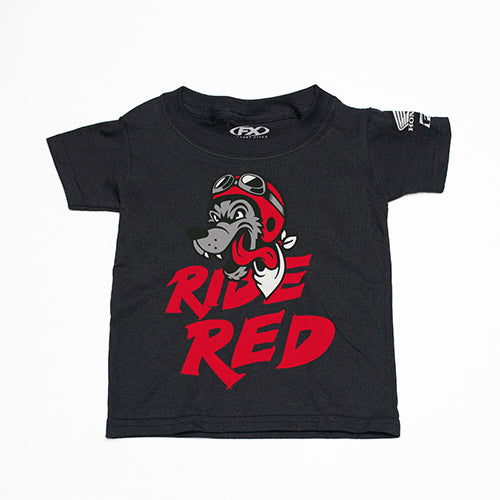 FACTORY EFFEX HONDA RIDE RED WOLF TODDLER T-SHIRT / BLACK 2T