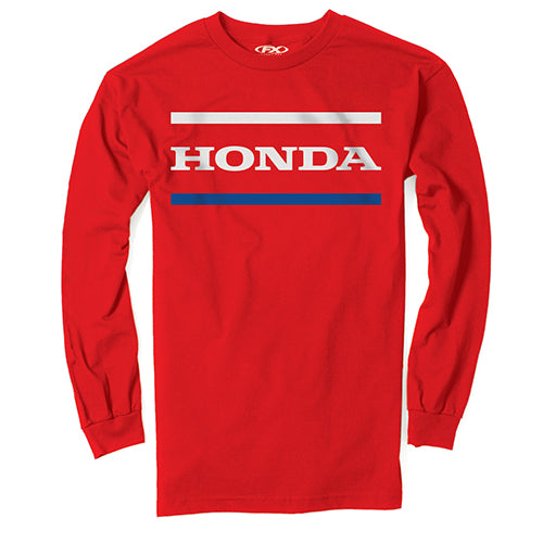 FACTORY EFFEX HONDA STRIPES LONG SLEEVE T-SHIRT / RED XL