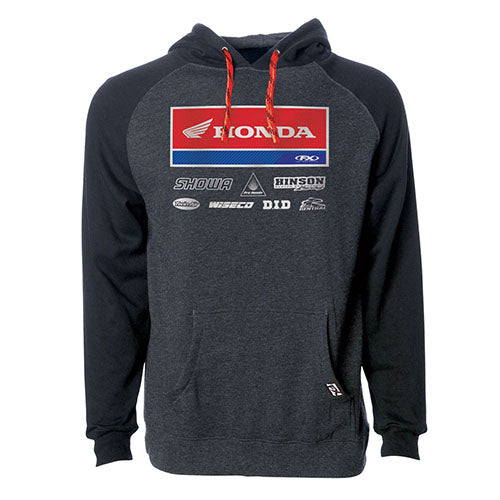 FACTORY EFFEX 2021 HONDA RACEWEAR PULLOVER / CHARCOAL-BLACK XL