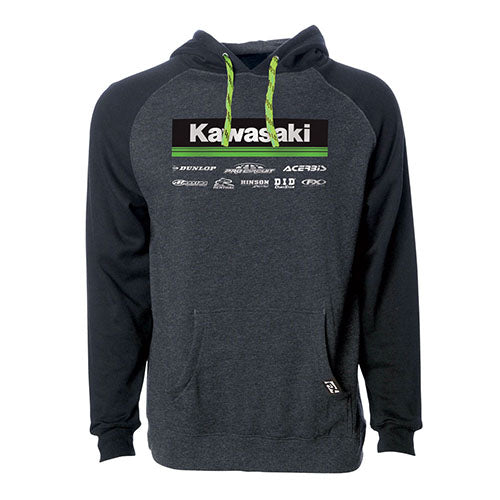 FACTORY FX 2021 KAWASAKI RACEWEAR PULLOVER / CHARCOAL-BLACK L