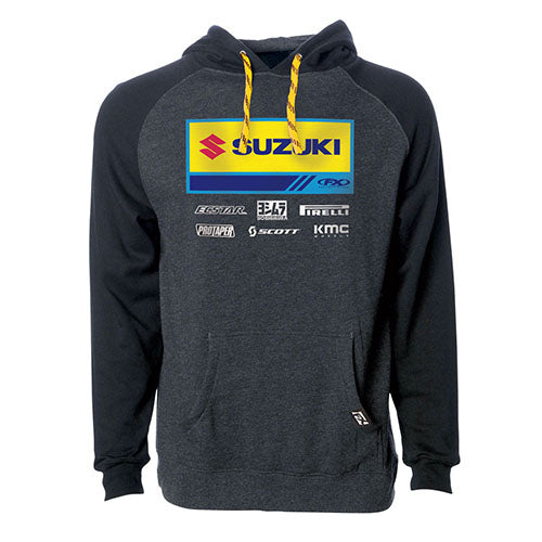 FACTORY EFFEX 2021 SUZUKI RACEWEAR PULLOVER / CHARCOAL-BLACK M