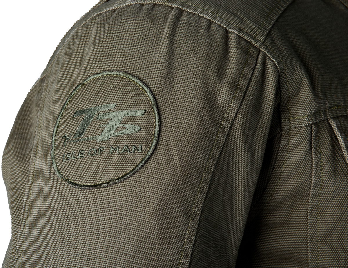 Iom Tt Crosby 2 Ce Jacket Olive Textile Sm