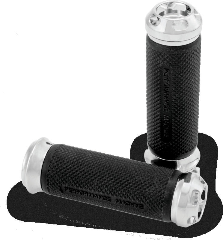 Performance Machine Handle Grip Set - Apex Cable - Chrome