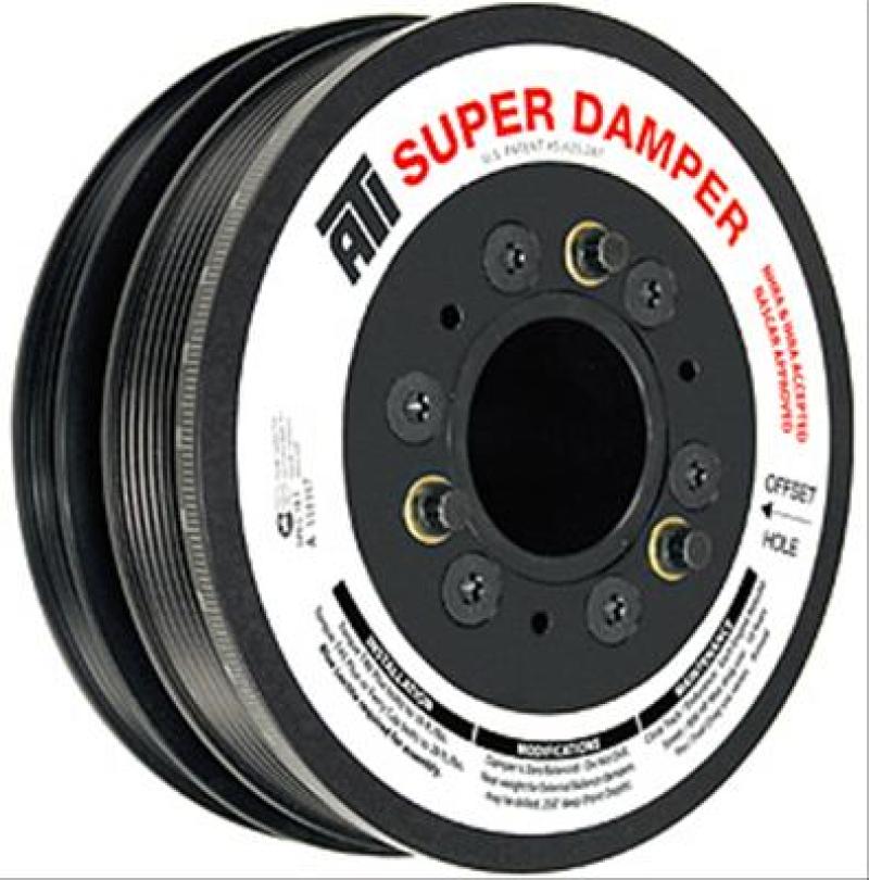 ATI Damper - 5.67in - Alum - 6/4 Grv - 25 Percent UD - LS1/LS2 - F &amp; V Body - 10 Per UD A/C - 1Pc
