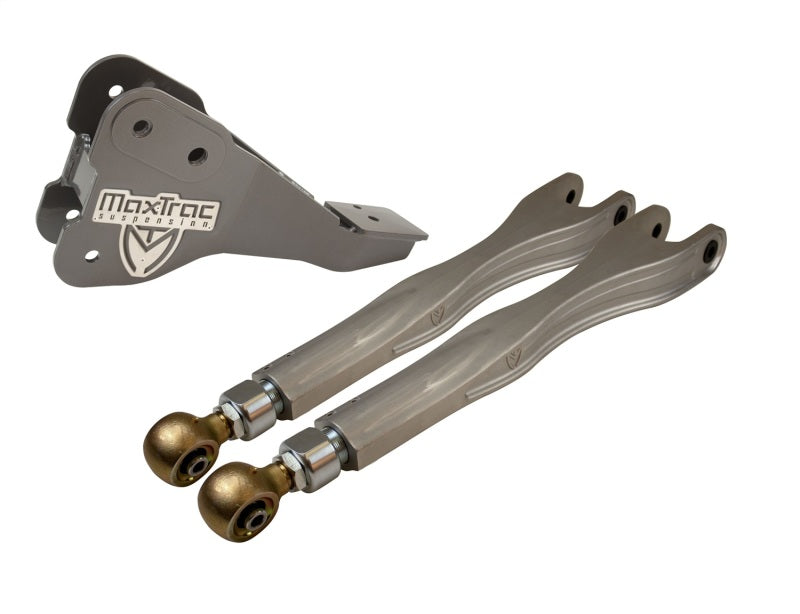MaxTrac 17-19 Ford F-250/350 4WD Dually 4in &amp; 6in Lift Kit - Front Driver 4-Link Arms/Brackets