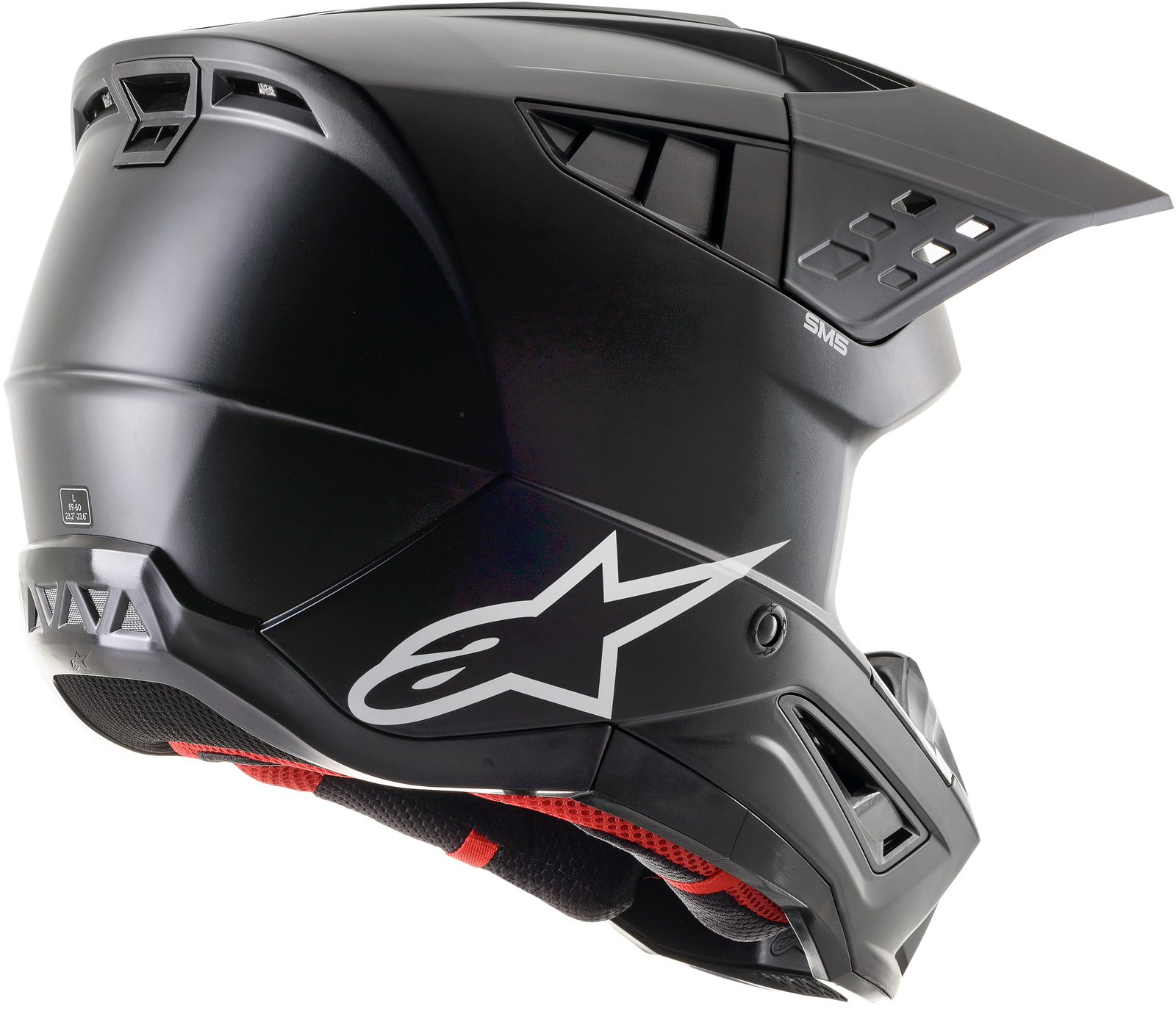 S M5 Solid Helmet Black Matt Sm