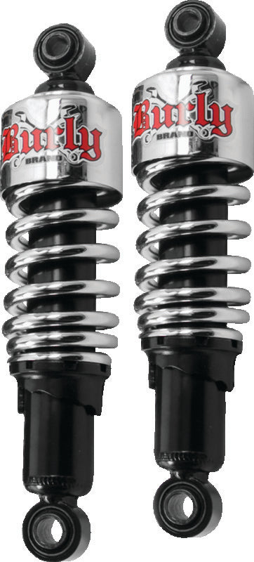 Burly Brand XL Shocks 10.5in - Chrome