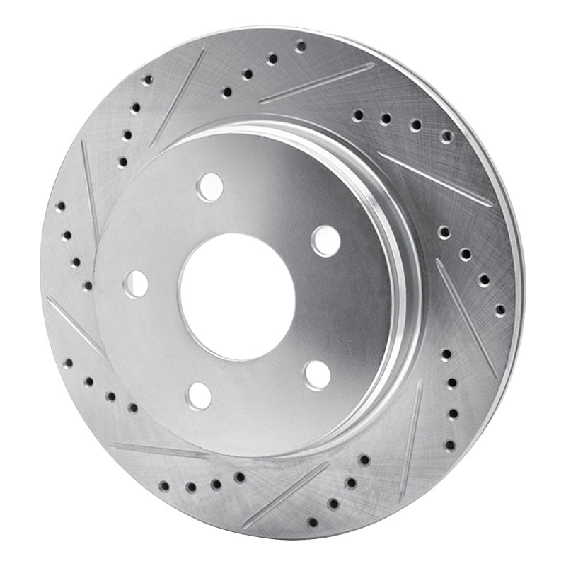 DFC 02-24 Chrysler Aspen Front Left Drilled & Slotted Silver Brake Rotor