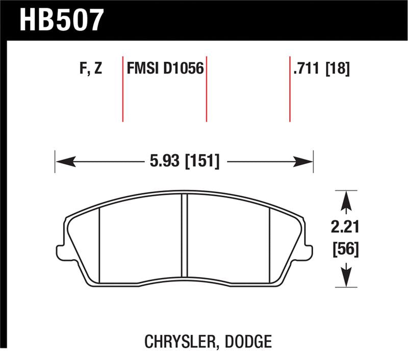 Hawk Performance Ceramic Street Brake Pads