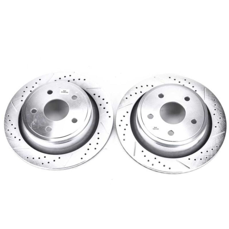 Power Stop 07-09 Chrysler Aspen Rear Evolution Drilled &amp; Slotted Rotors - Pair