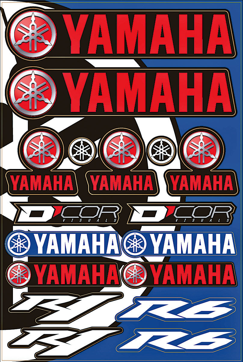 Yamaha Street Decal Sheet