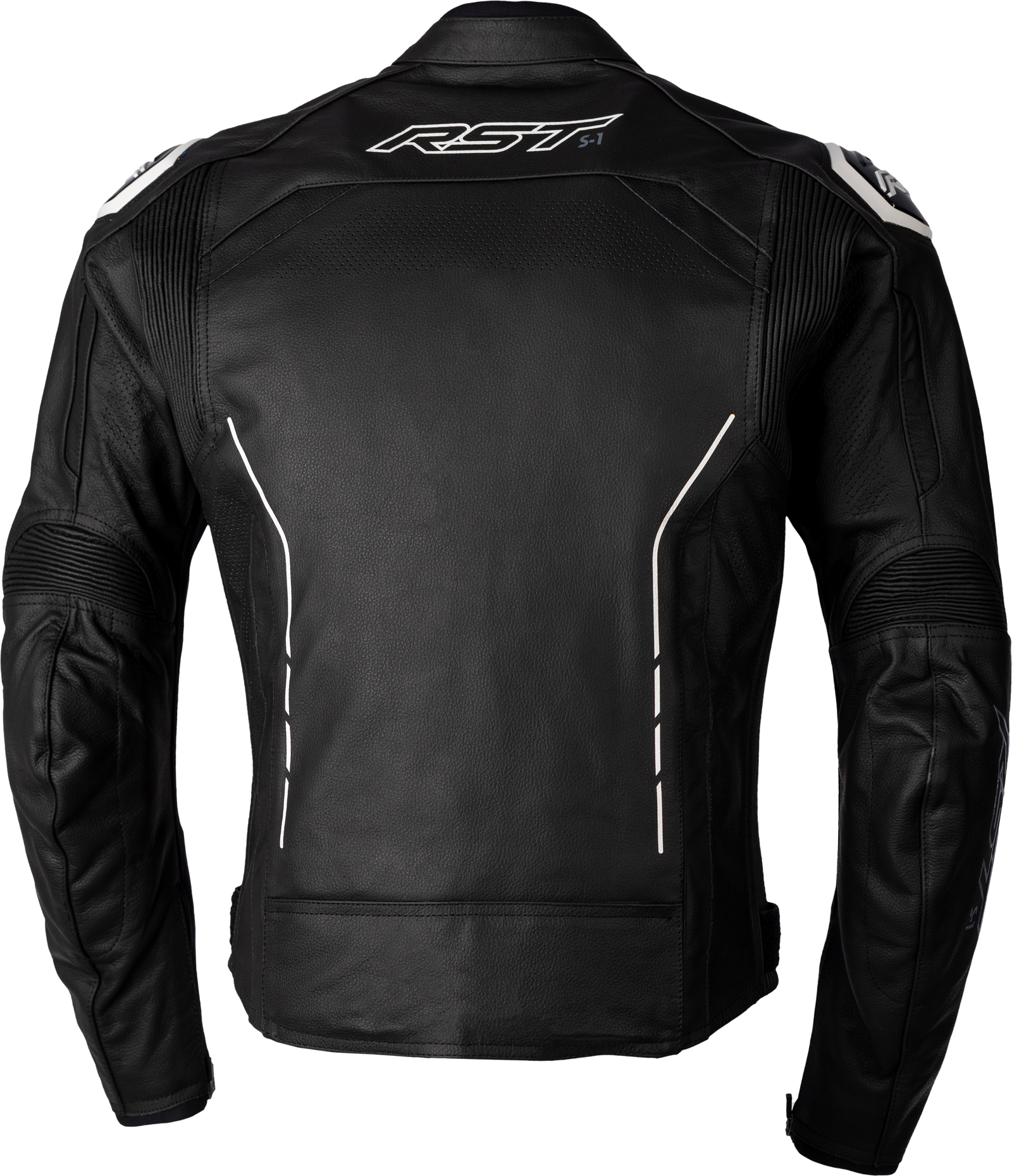 S1 Ce Jacket Black/Black/White Leather Md