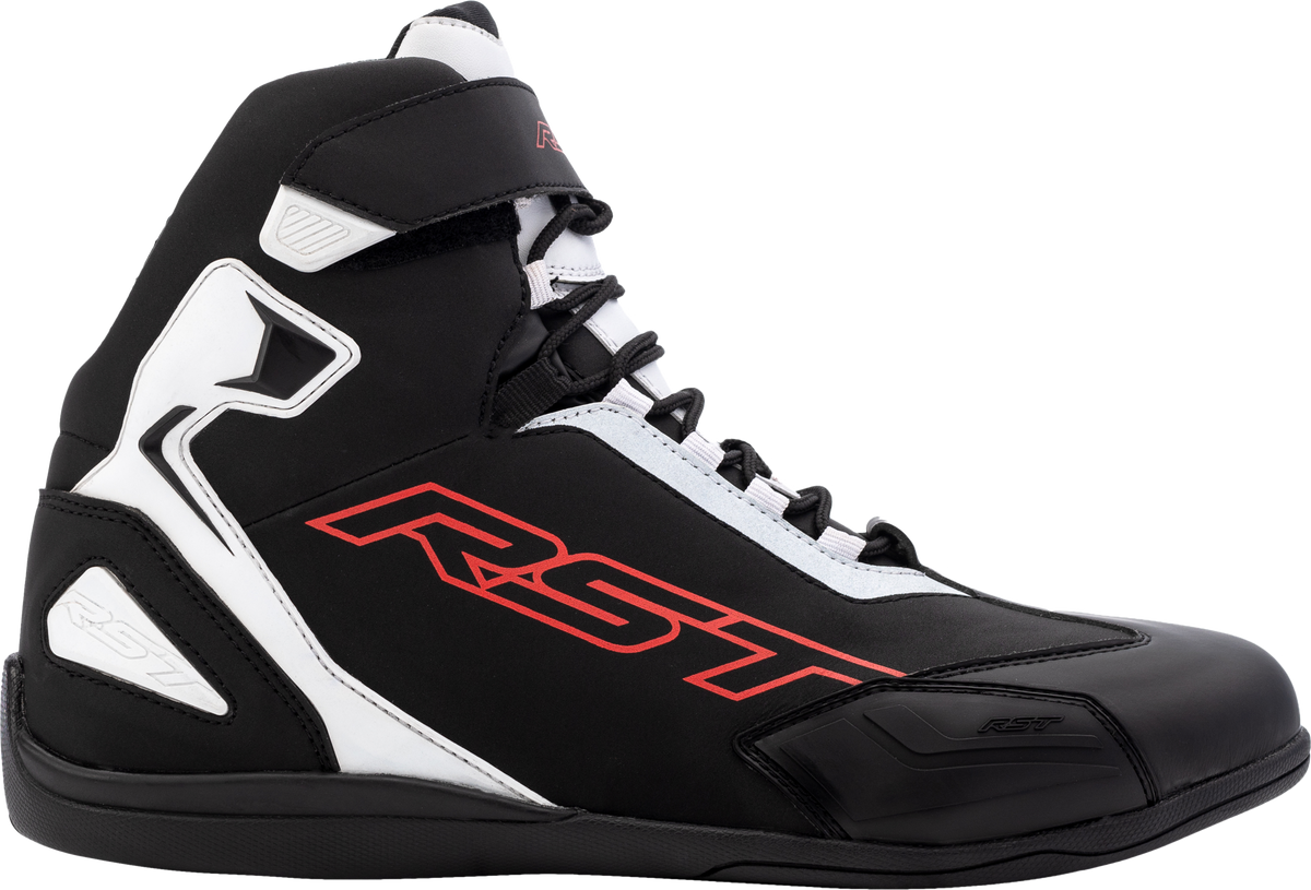 Sabre Moto Shoe Ce Boot Black / White / Red  Sz 11.5