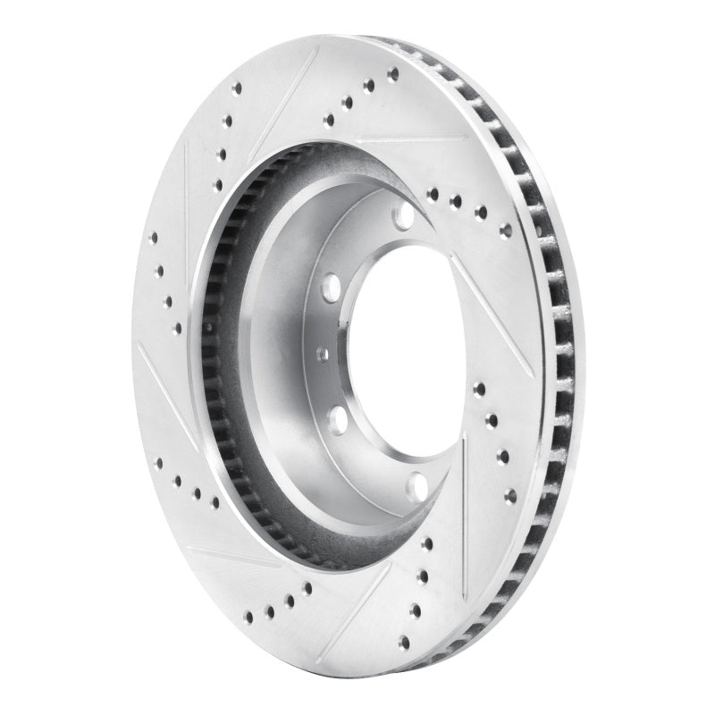 DFC 05-23 Toyota Tacoma Front Right Drilled & Slotted Silver Brake Rotor