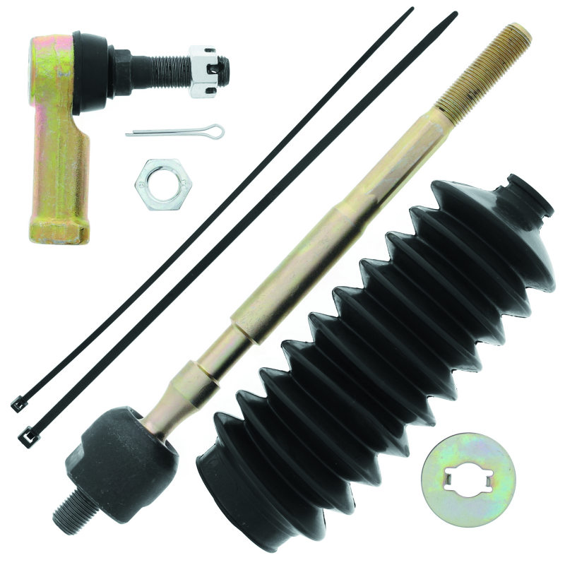QuadBoss 06-09 Yamaha YXR450FA Rhino 450 4x4 Steering Rack Tie Rod Assembly Kit - Left Inner &amp; Outer