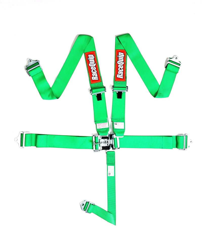 RaceQuip Green L &amp; L 5pt Seat Belt