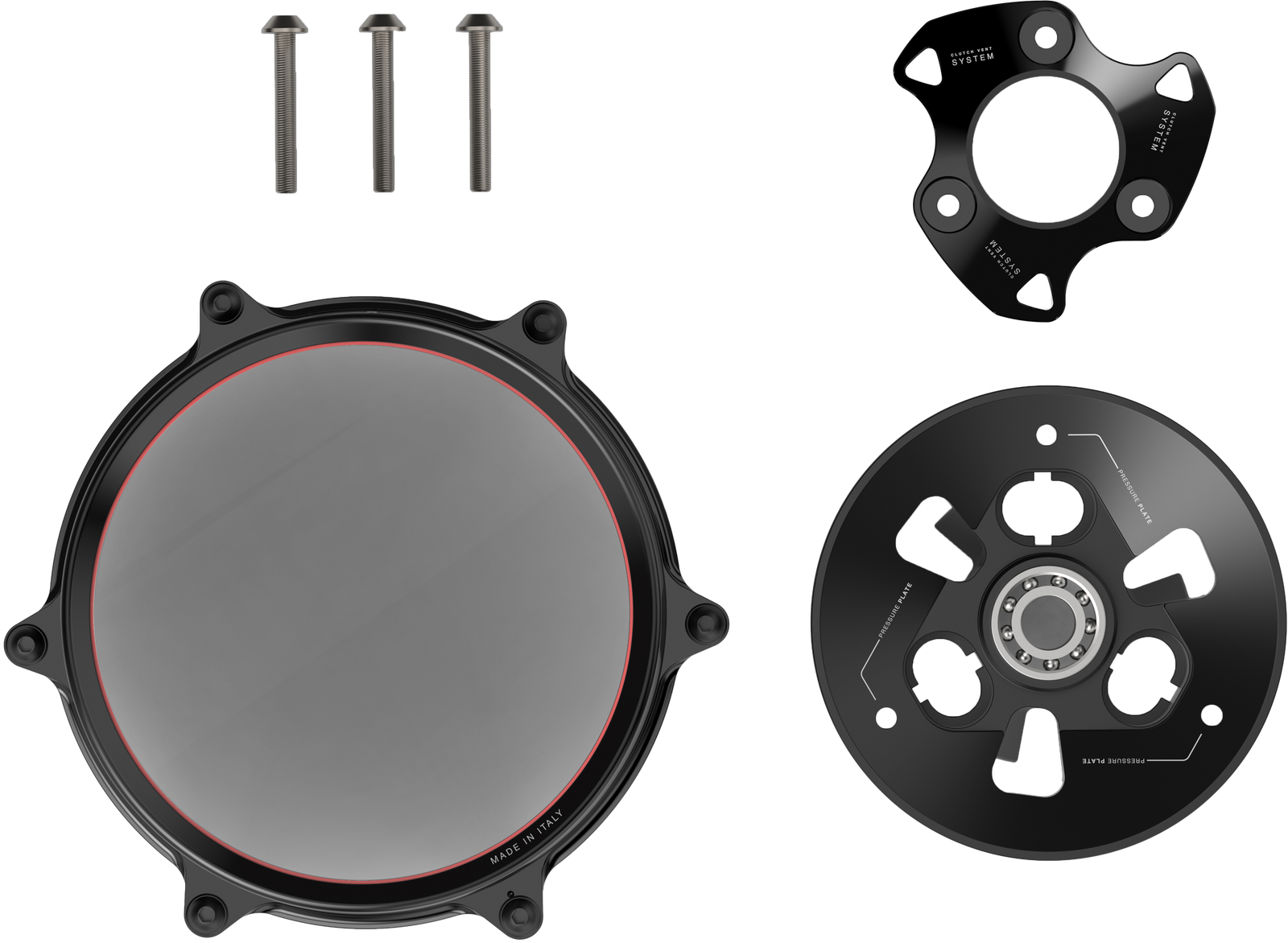 Clutch Cover Black Duc V2