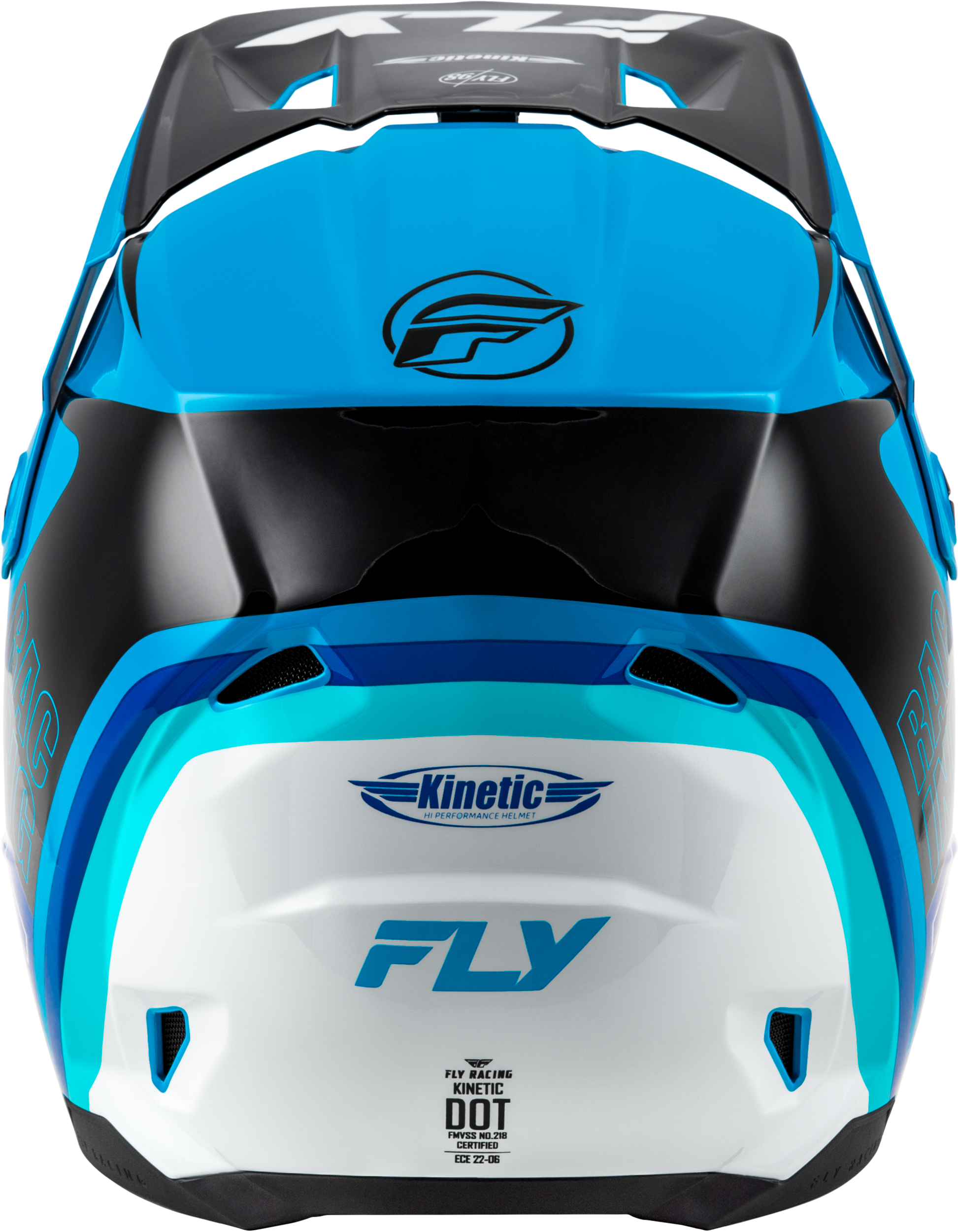 Kinetic Rally Helmet Blue/Black/White 2x