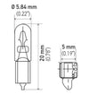 Hella Bulb 2723 12V 23W W2X46D T15