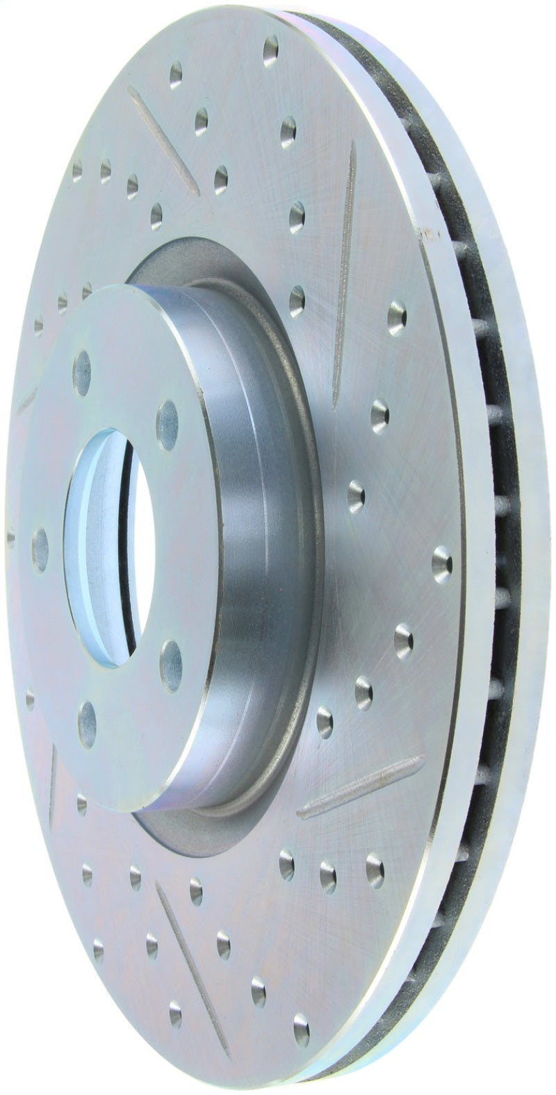 StopTech 07-13 Mazdaspeed3 Sport Slotted &amp; Drilled Front Right Rotor