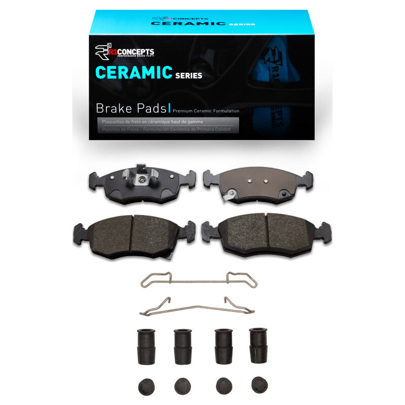 R1 2012-2019 Fiat 500 (USA/Canada) Front R1 Ceramic Pads &amp; Hardware Kit
