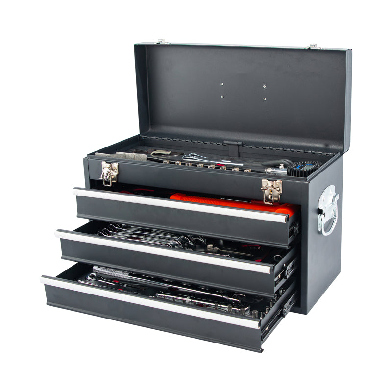 BikeMaster 3 Drawer Toolbox -  Includes 129 Piece Tool Set