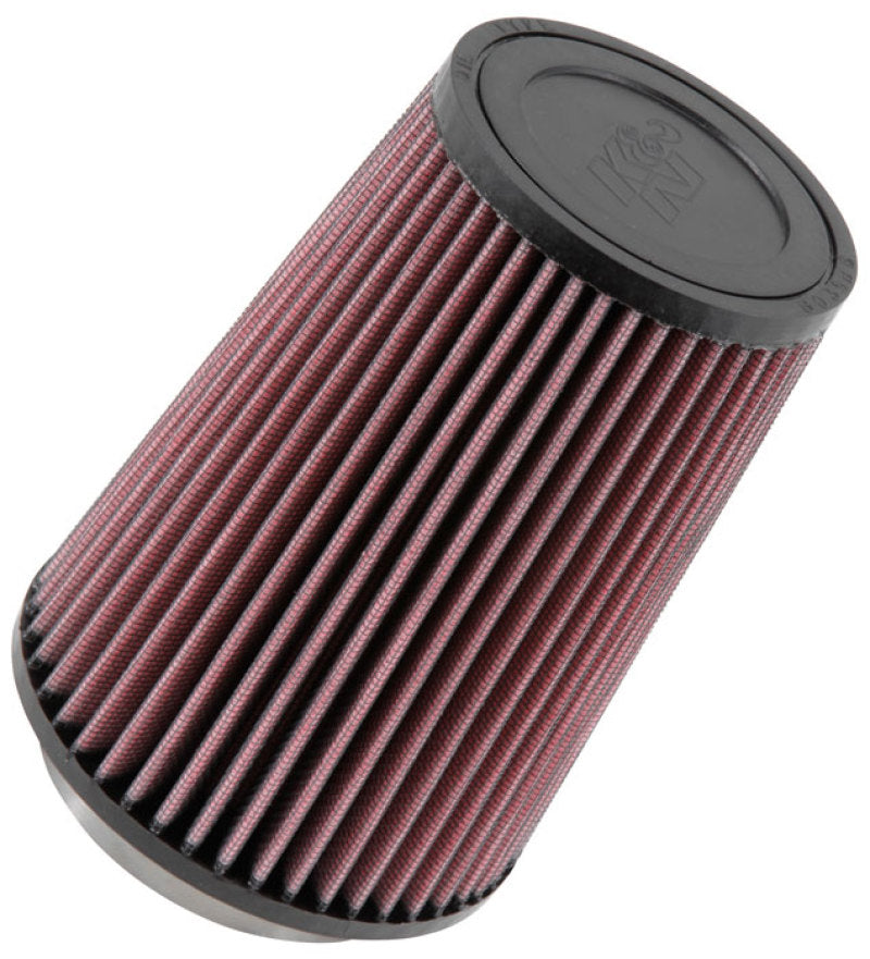 K&amp;N Universal Rubber Filter Round Tprd 3.313in Flange ID x 4.75in Base OD x 3.5in Top OD x 6.5in H