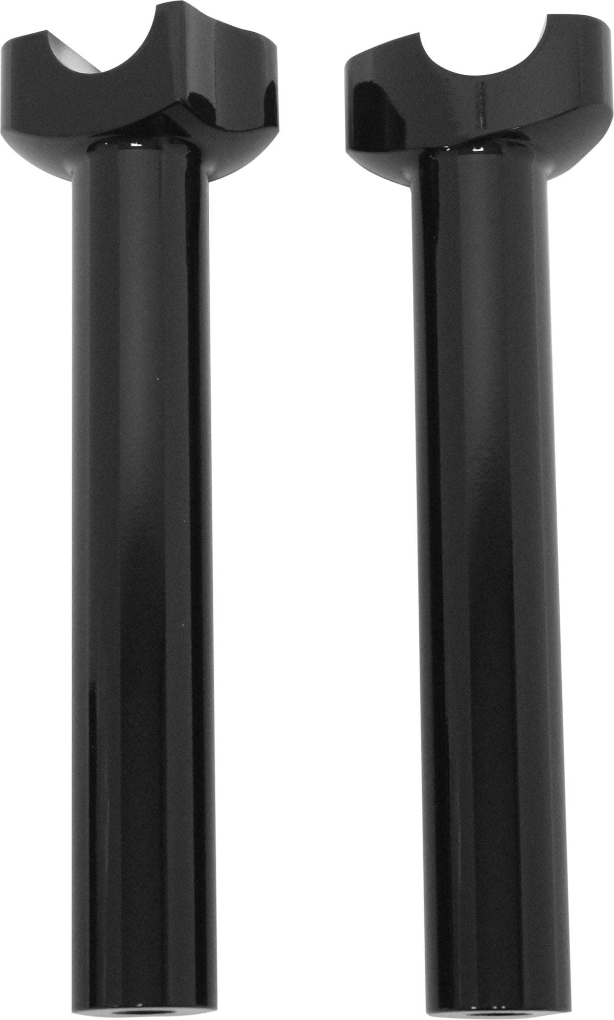 H Bar Risers 8.5&quot; Straight Black