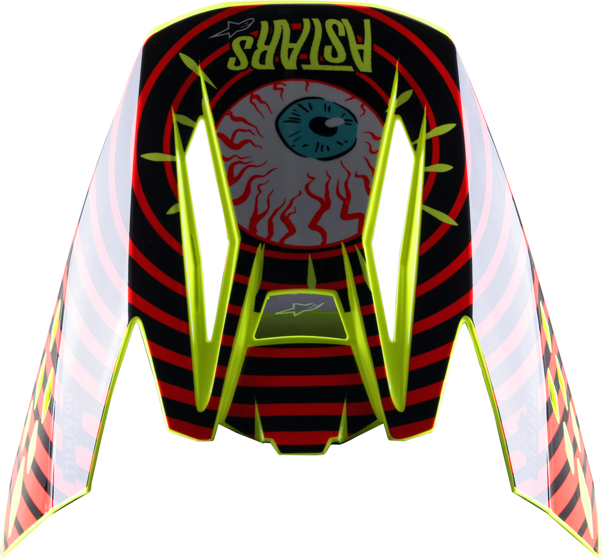 S M5 Solar Flare Visor Black/Red/Fluo Yellow