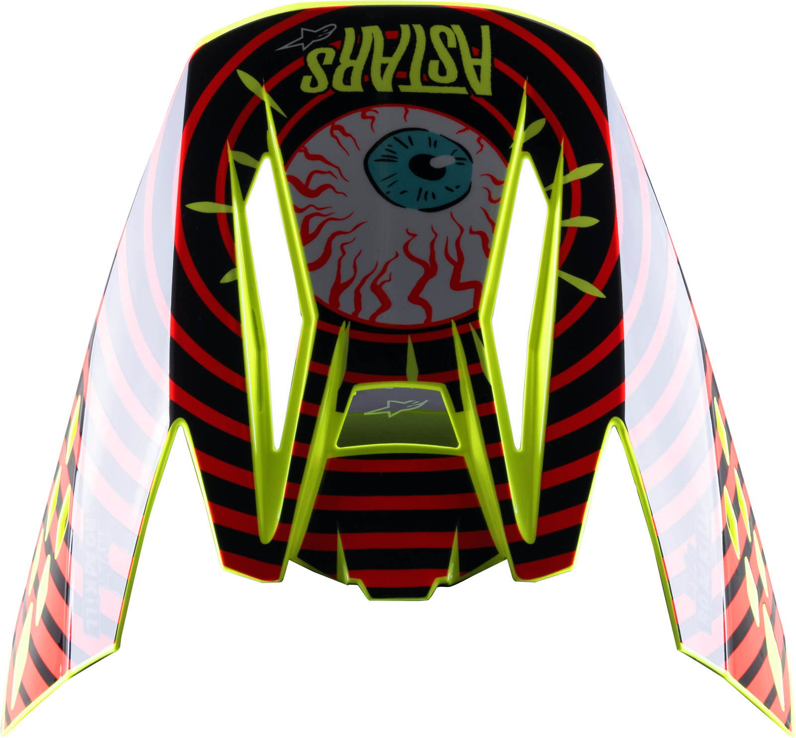 S M5 Solar Flare Visor Black/Red/Fluo Yellow