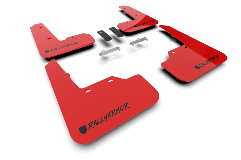 Rally Armor 22-25 Subaru WRX Red UR Mud Flap Altered Font Black Logo