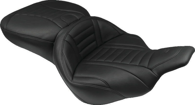 Mustang 97-07 Harley Electra Glide,Rd Glide Super Touring 1PC Seat Deluxe - Black