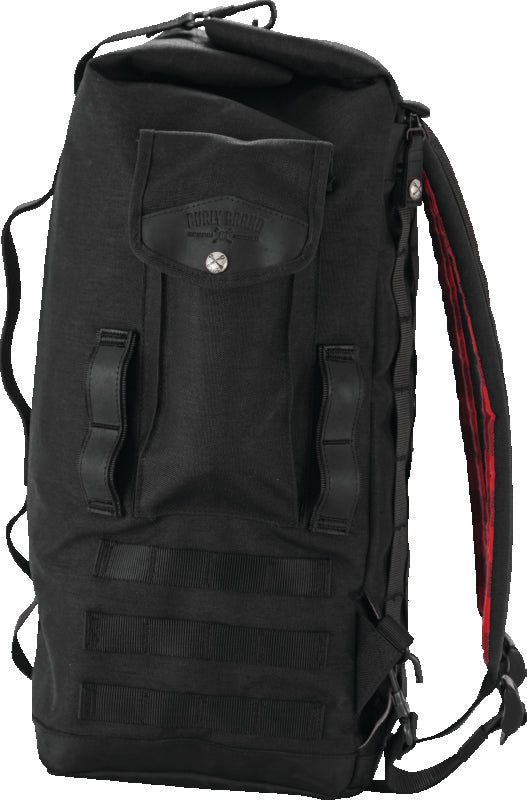 Burly Brand Voyager Sissy Bar Backpack - Black