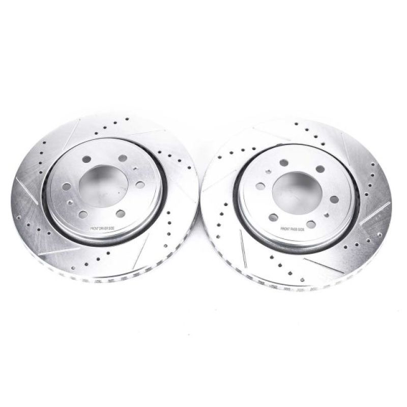 Power Stop 07-19 Ford Expedition Front Evolution Drilled &amp; Slotted Rotors - Pair