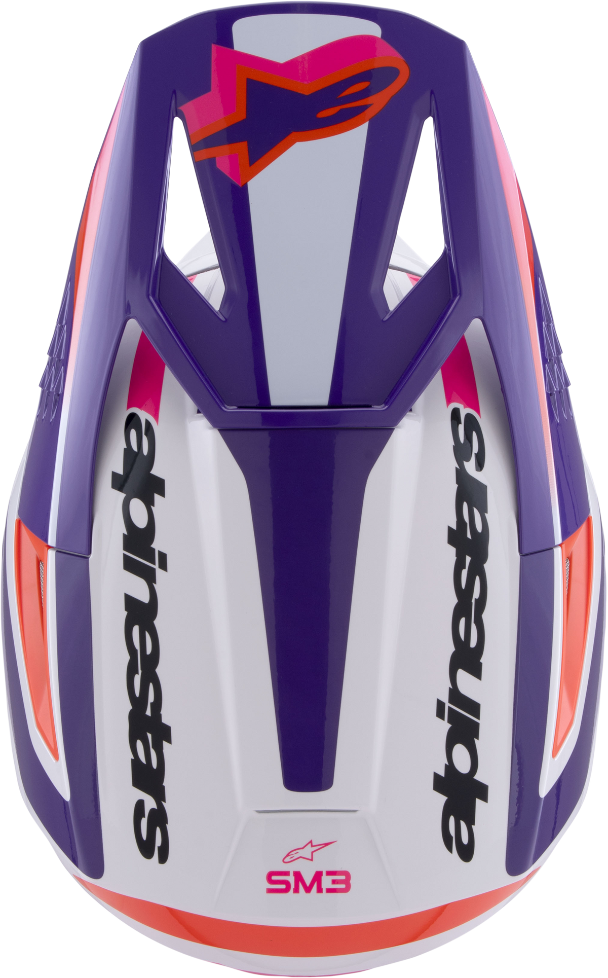 Sm3 Heat Helmet White/Purple/Pink Glossy Xl