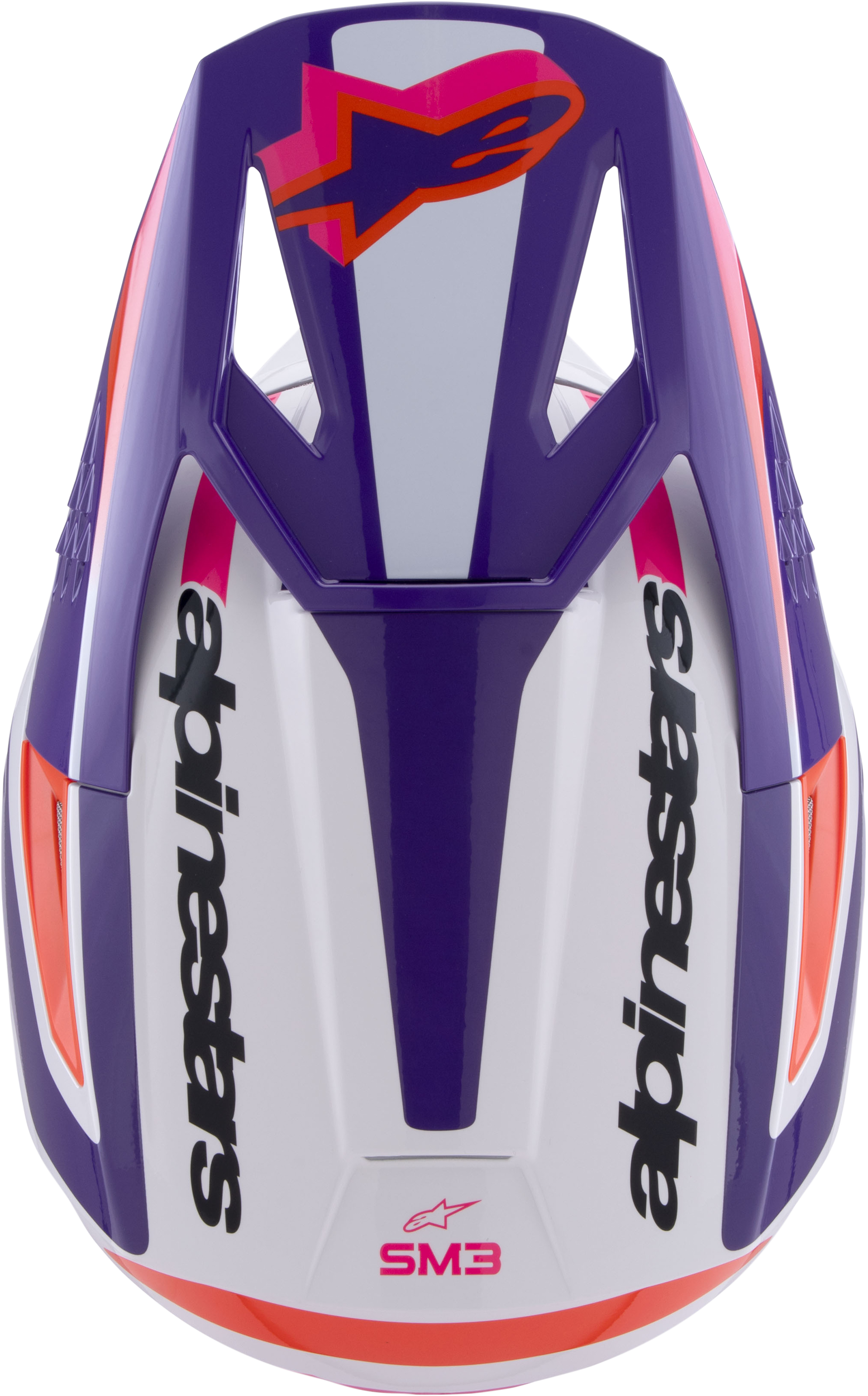 Sm3 Heat Helmet White/Purple/Pink Glossy Lg