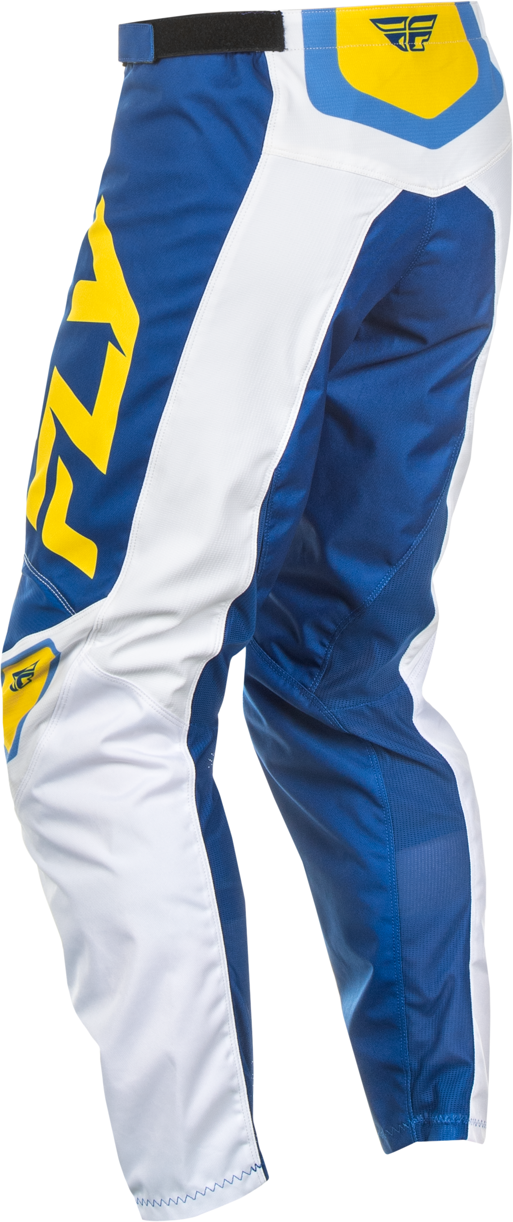 F 16 Pants Ca/Ny White/Dark Blue/Yellow Sz 30