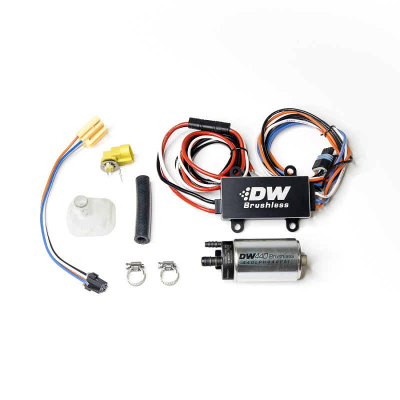 DeatschWerks DW440 440lph Brushless Fuel Pump Single/Dual Controller &amp; Install 05-10 Ford Mustang GT