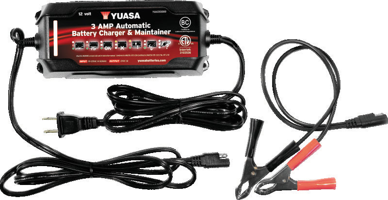 Yuasa 3 Amp Charger & Maintainer - 12V