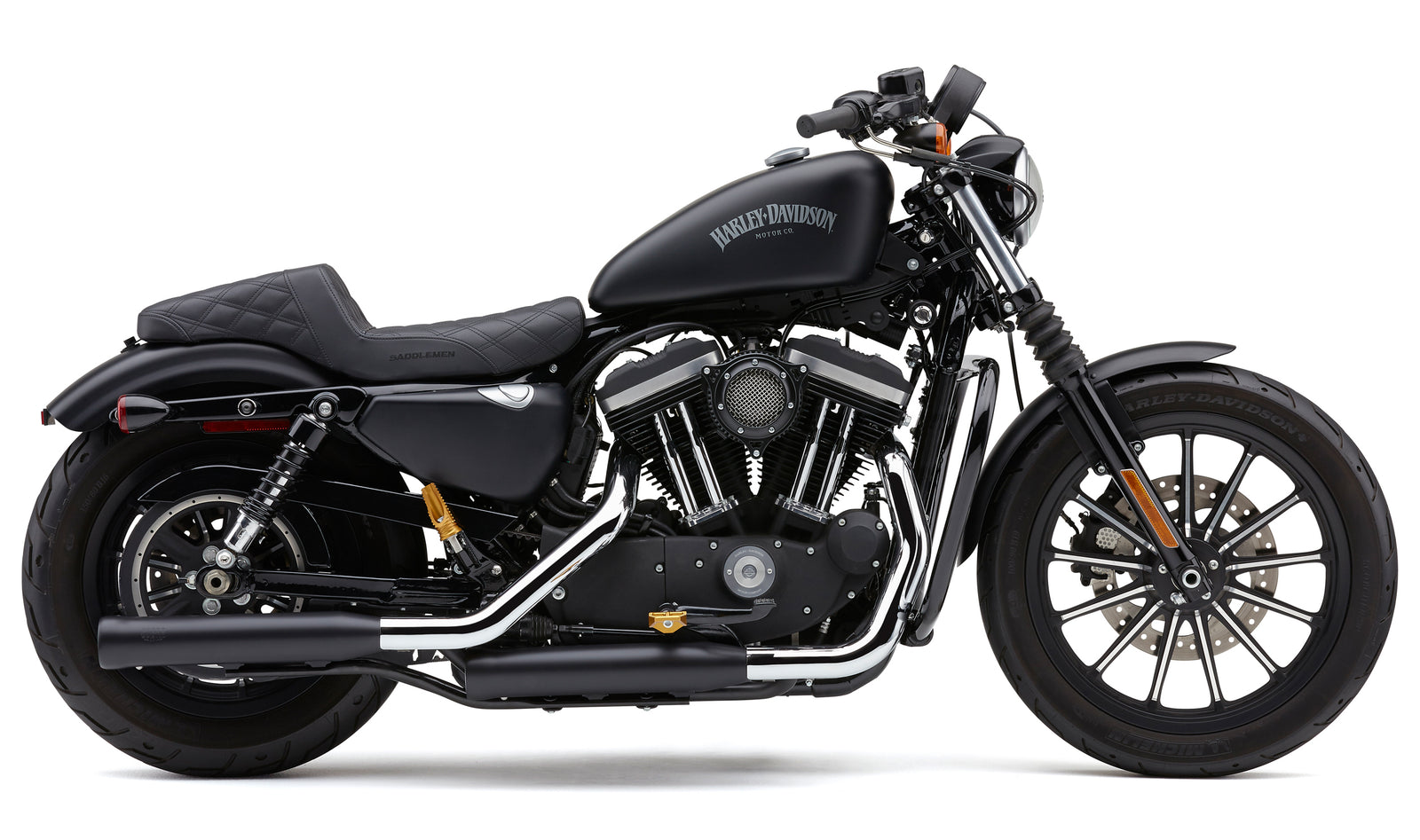 3" Nh Series Slip Ons Black Sportster 14 22