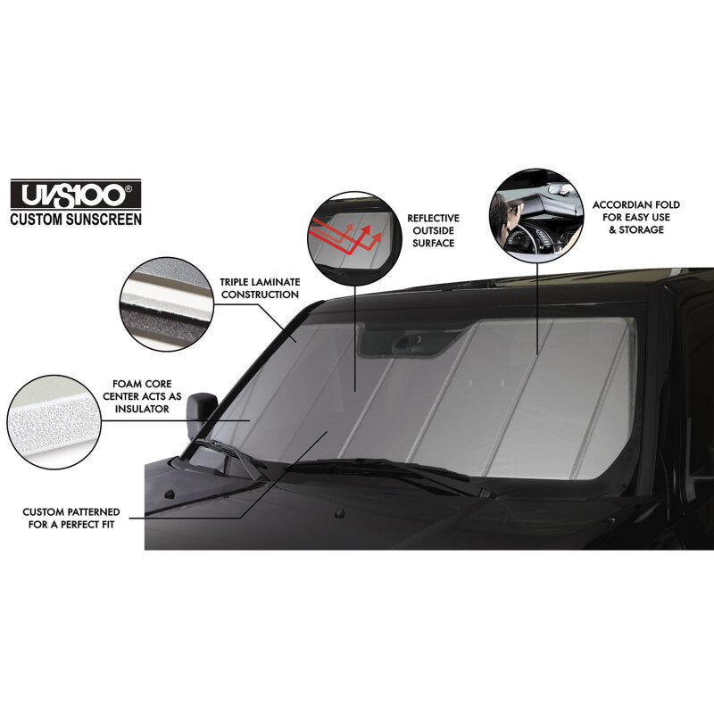 Covercraft UVS100 Custom Sunscreen - Silver