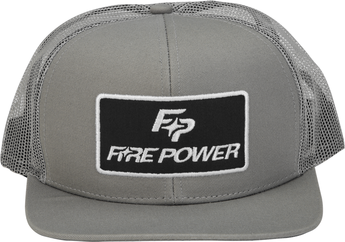 Flat Bill Patch Hat Grey