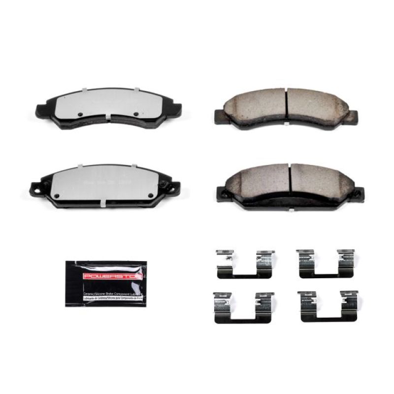 Power Stop 2007 Cadillac Escalade Front Z36 Truck &amp; Tow Brake Pads w/Hardware