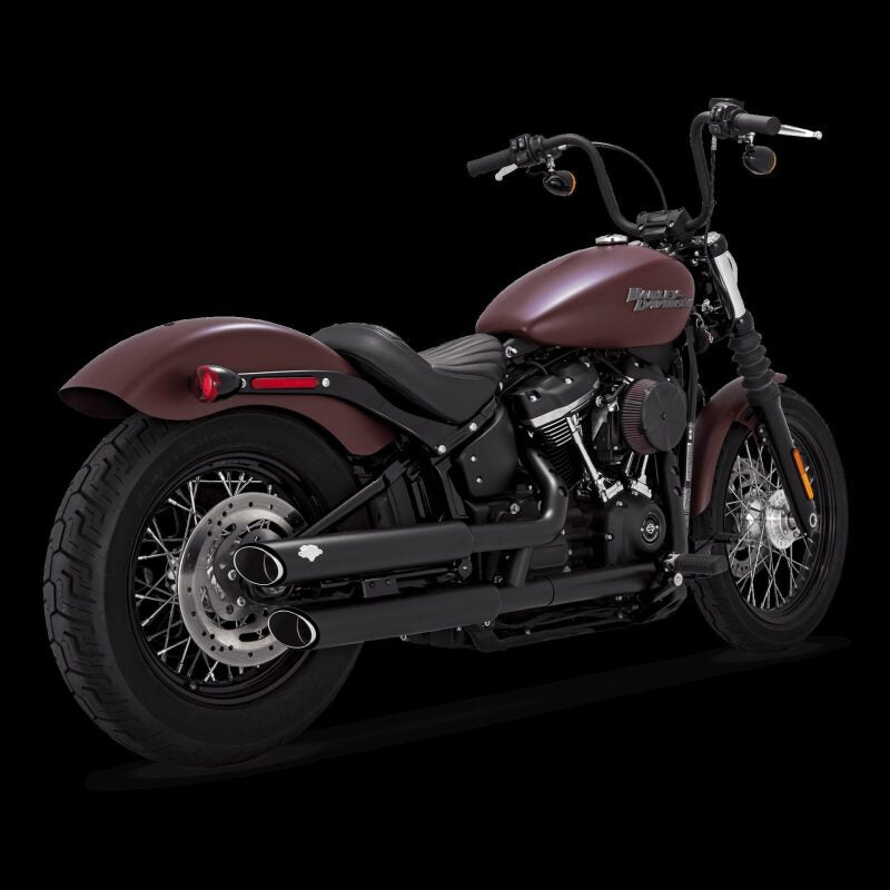 Vance &amp; Hines 18-24 Harley-Davidson Softail Models Twin Slash Slip-ons - Black