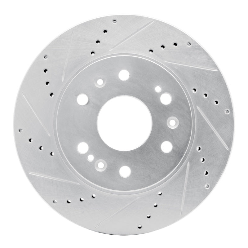 DFC 05-20 Cadillac Escalade Front Left Drilled &amp; Slotted Silver Brake Rotor