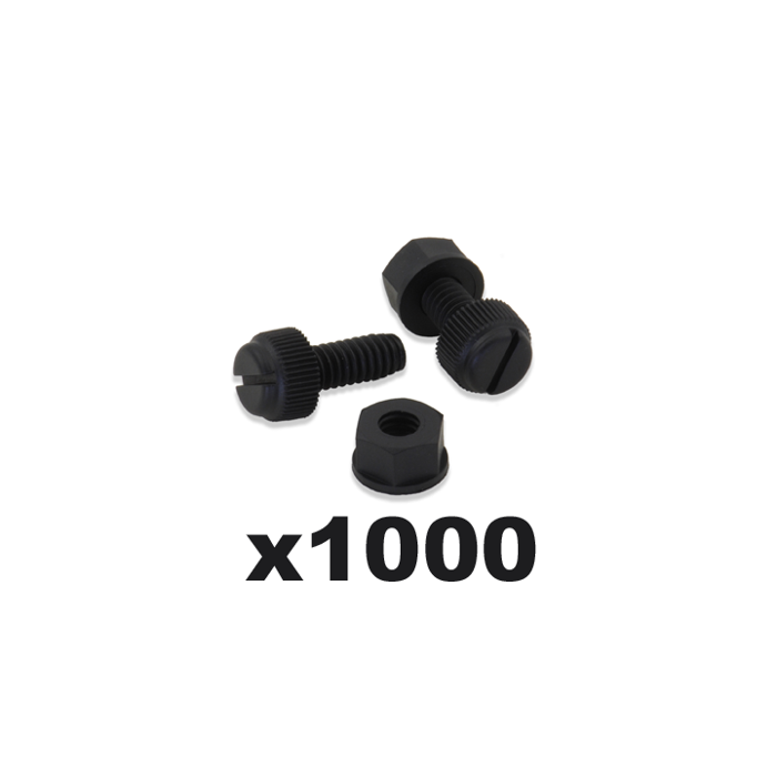 LICENSE PLATE BOLT/NUT 1000/PK