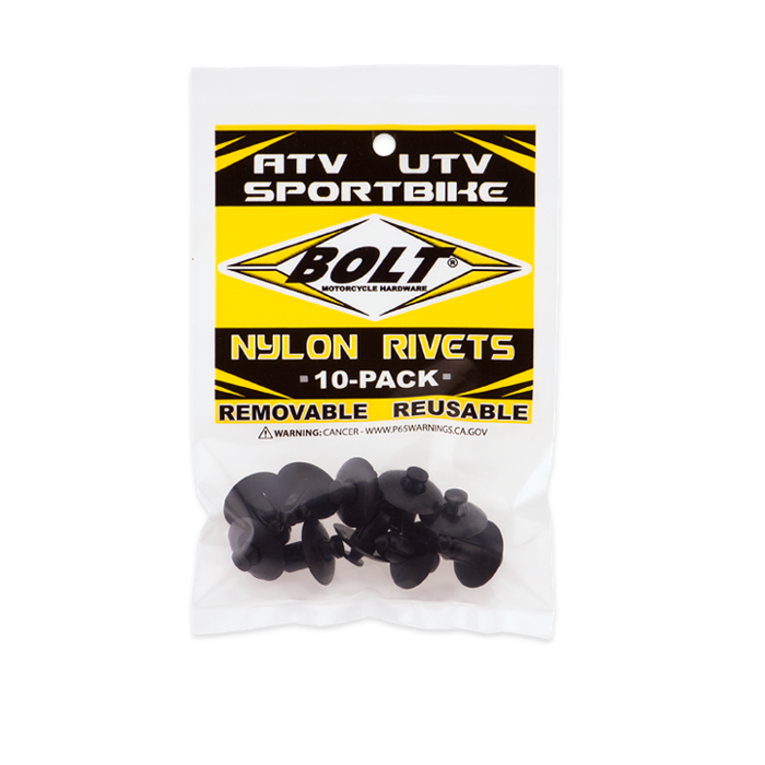 M8 3-STAGE PUSH RIVETS 10/PK