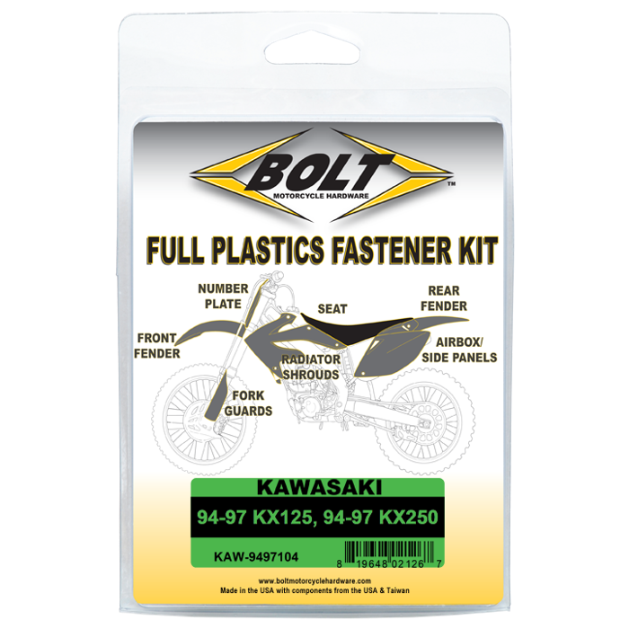 BODY WORK FASTENER KIT - KAW